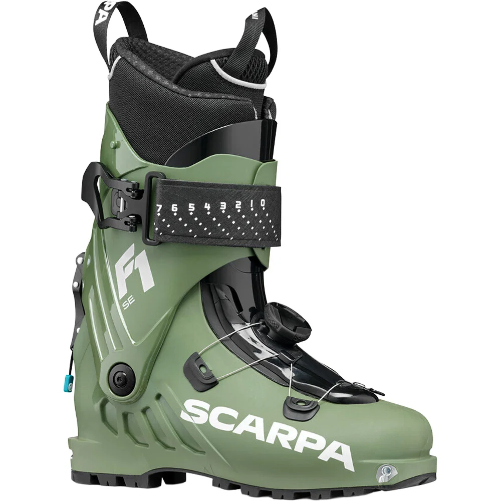 Foto 4 van Scarpa F1 SE toerskischoenen heren olijfgroen