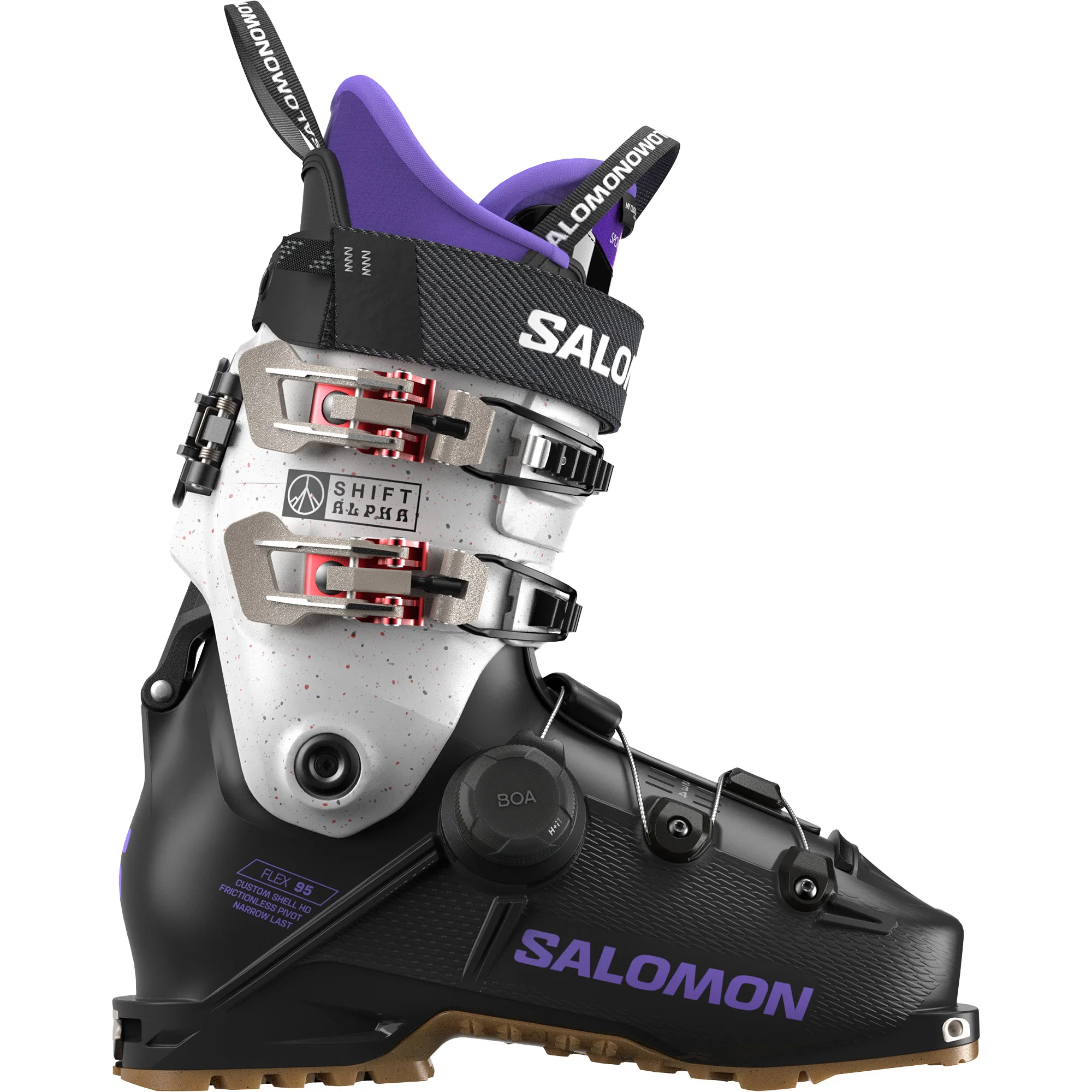 Salomon Shift Alpha BOA 95 W GripWalk Freetouring Skischoenen Dames Zwart