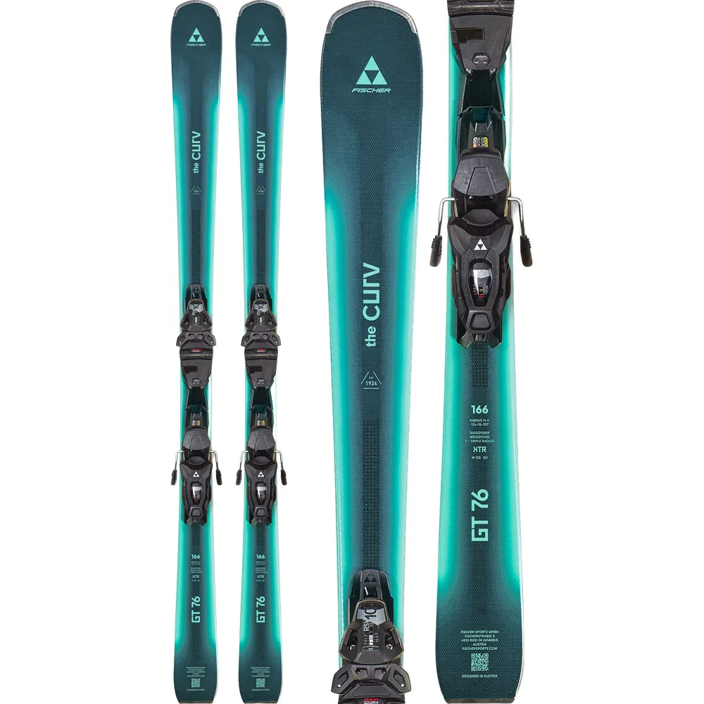 Fischer The Curv GT 76 Ski met RSW 10 GripWalk Powerrail Binding