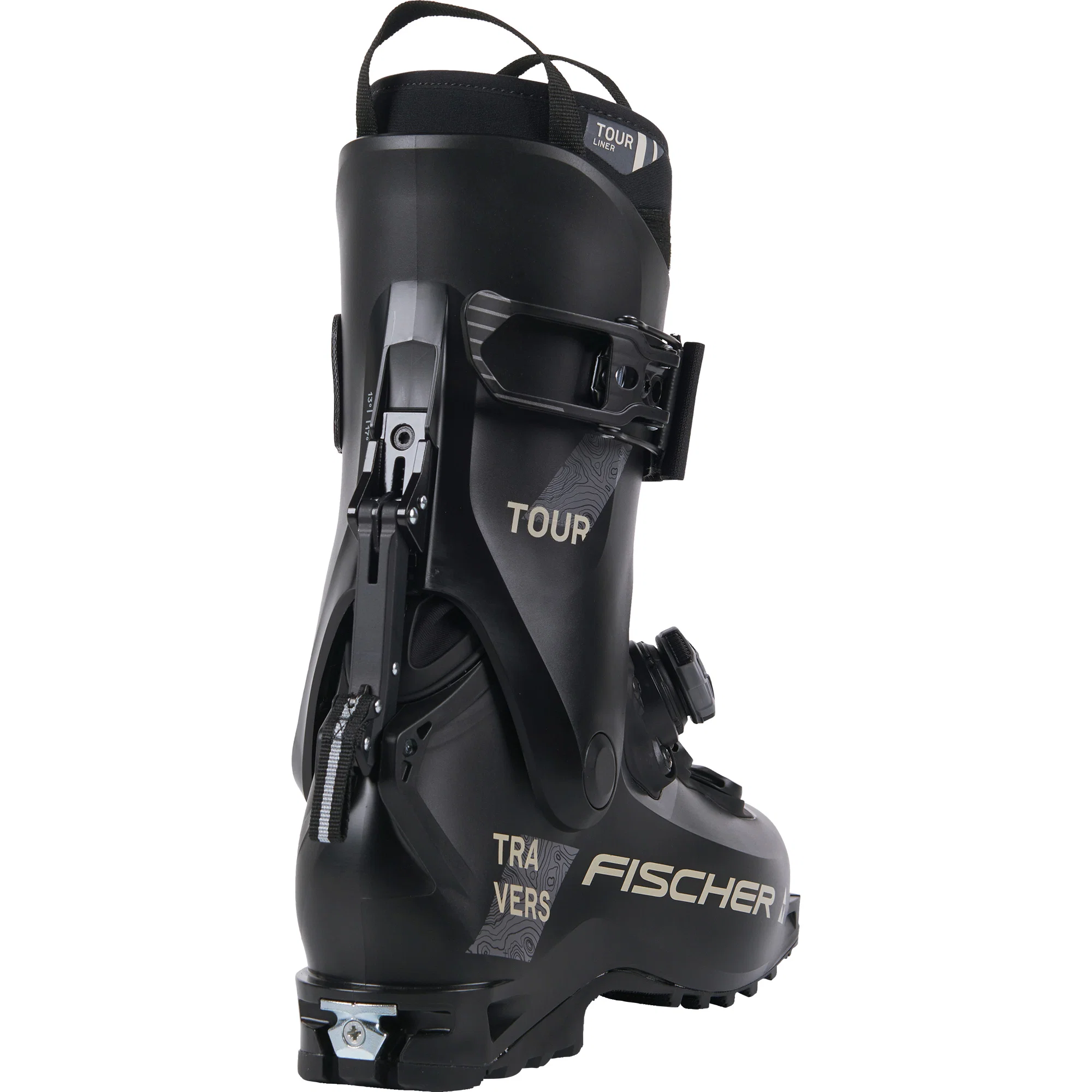 Foto 4 van Fischer Travers Tour BOA Touren Skischoenen Heren Zwart