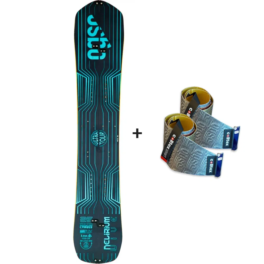 OGSO Delirium Dive 26 EC UT 22/23 Splitboard inclusief ORB Skin Series 26 Fellen