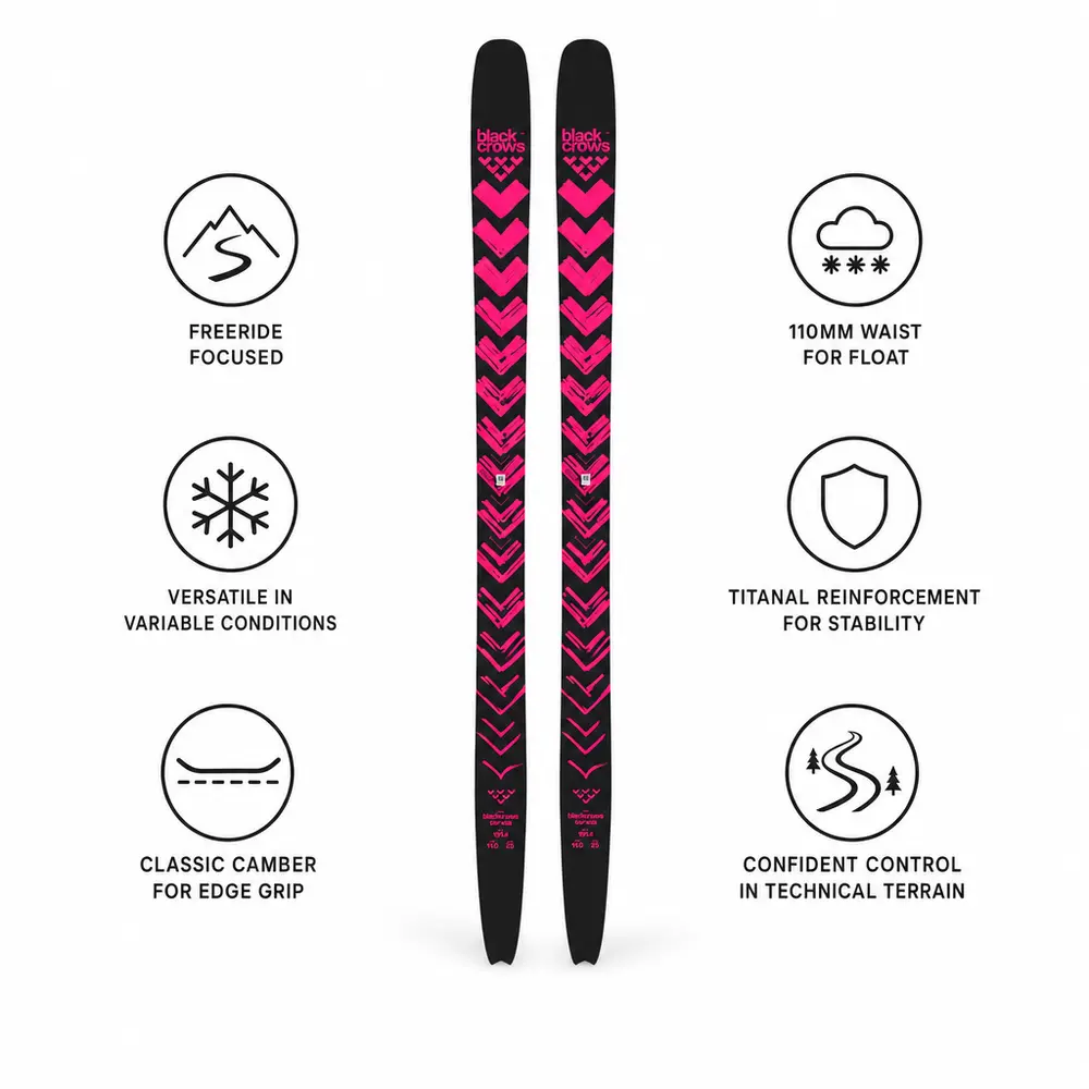Foto 2 van Black Crows Corvus Freeride Ski - Uitstekende controle en stabiliteit