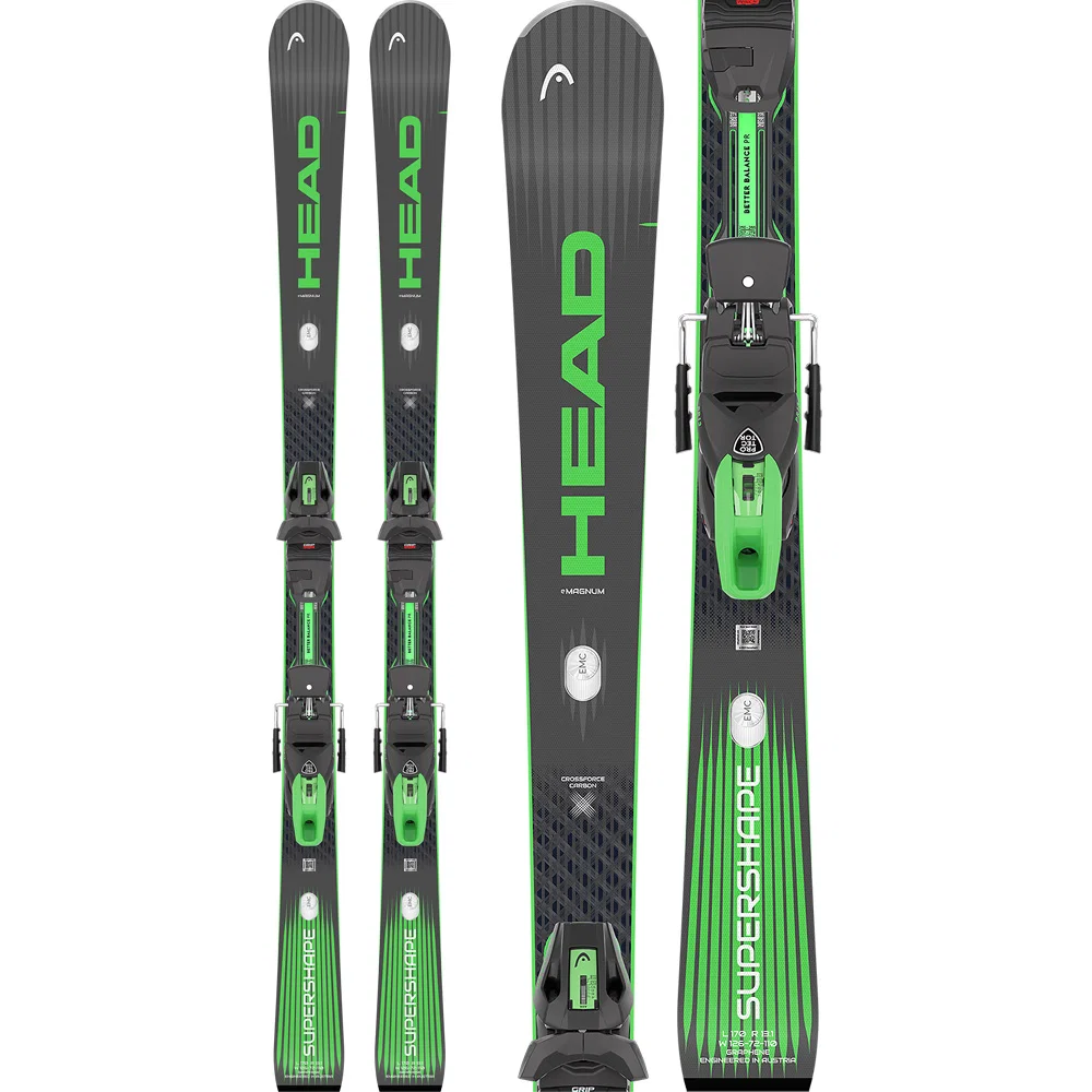 Head Supershape e-Magnum Piste Ski met Protector EVO PR 13 GW Binding