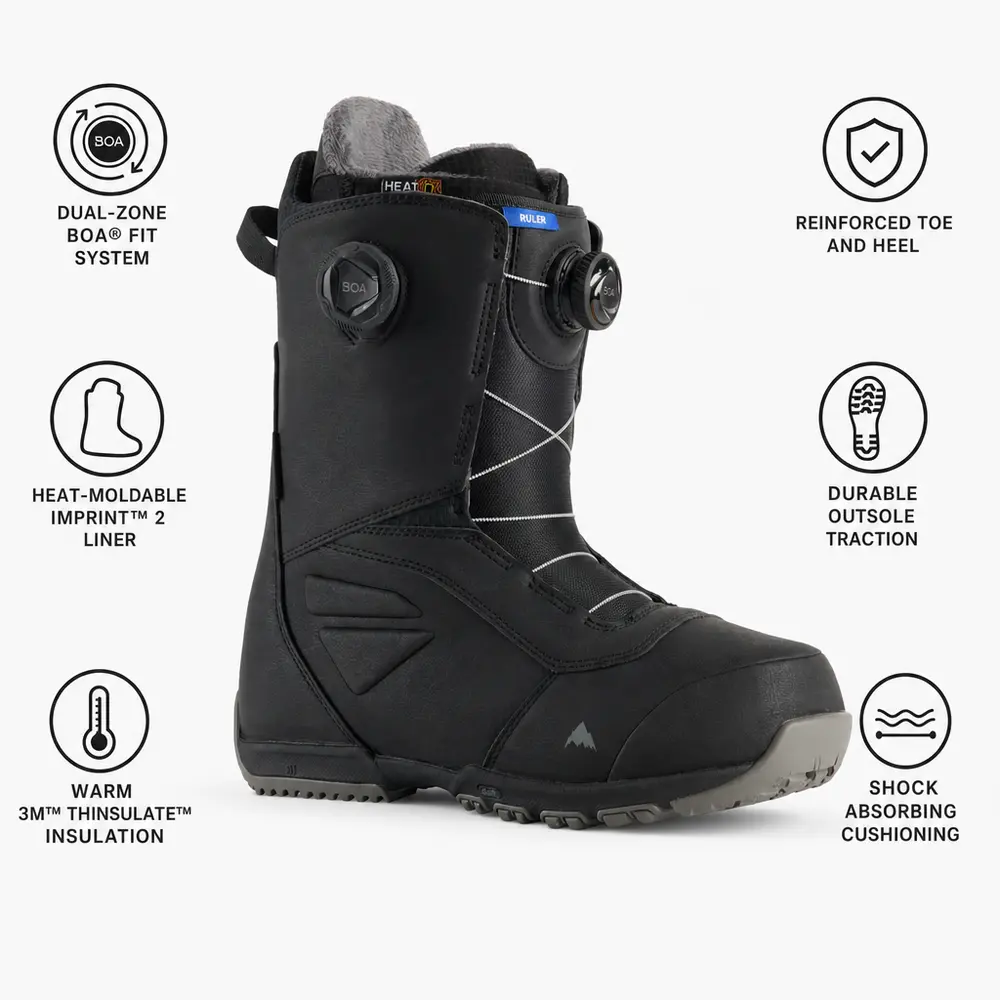 Foto 2 van Burton Ruler Boa Black Snowboardboots