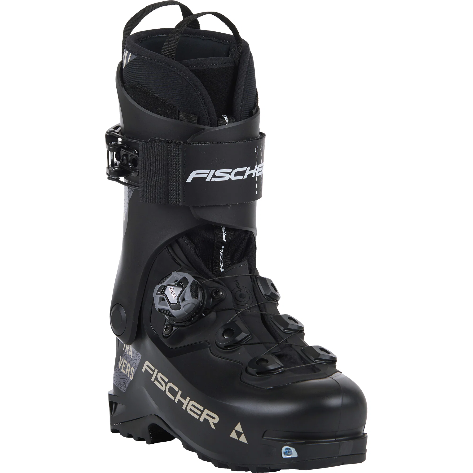 Foto 3 van Fischer Travers Tour BOA Touren Skischoenen Heren Zwart