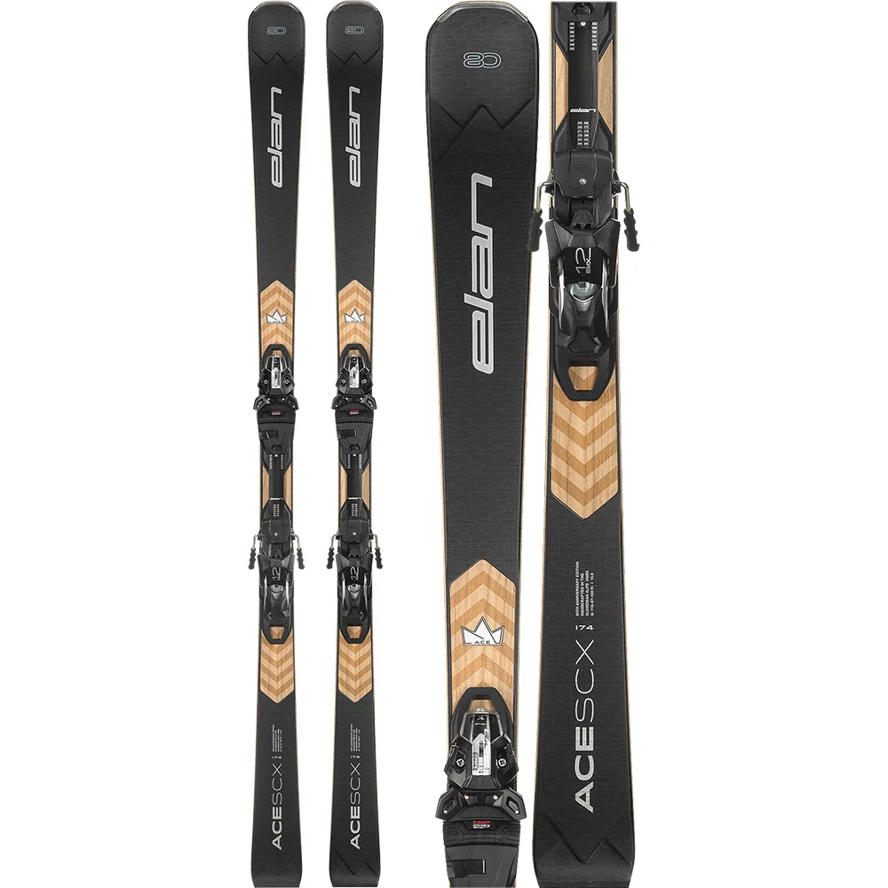 Elan Ace SCX 80 Years ski met EMX 12.0 GripWalk Fusion X binding