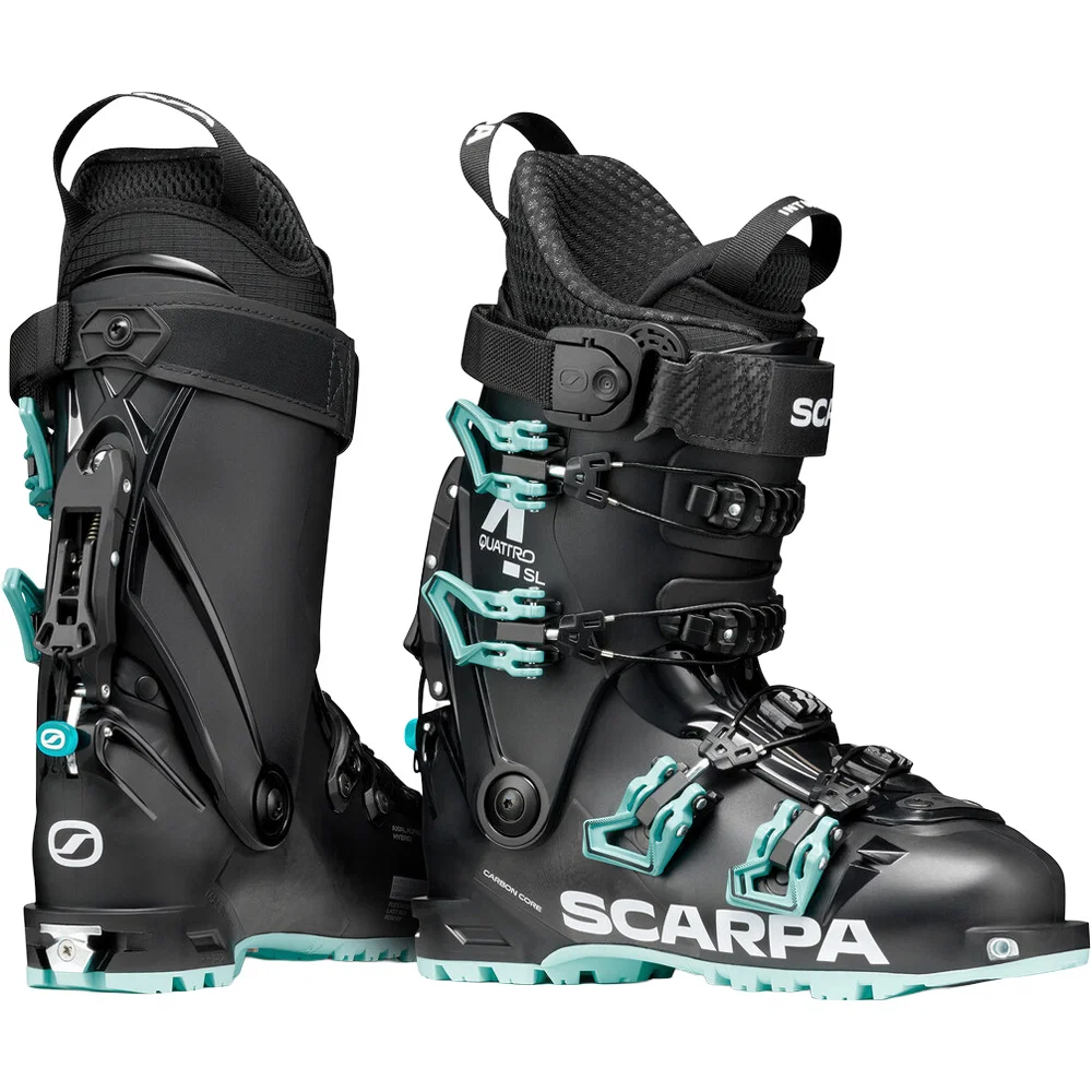 Foto 6 van Scarpa 4-Quattro SL WMN Hybrid Freetouring skischoenen dames black lagoon