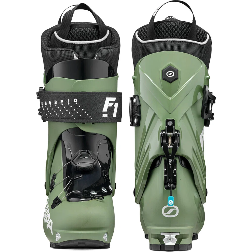 Foto 3 van Scarpa F1 SE toerskischoenen heren olijfgroen