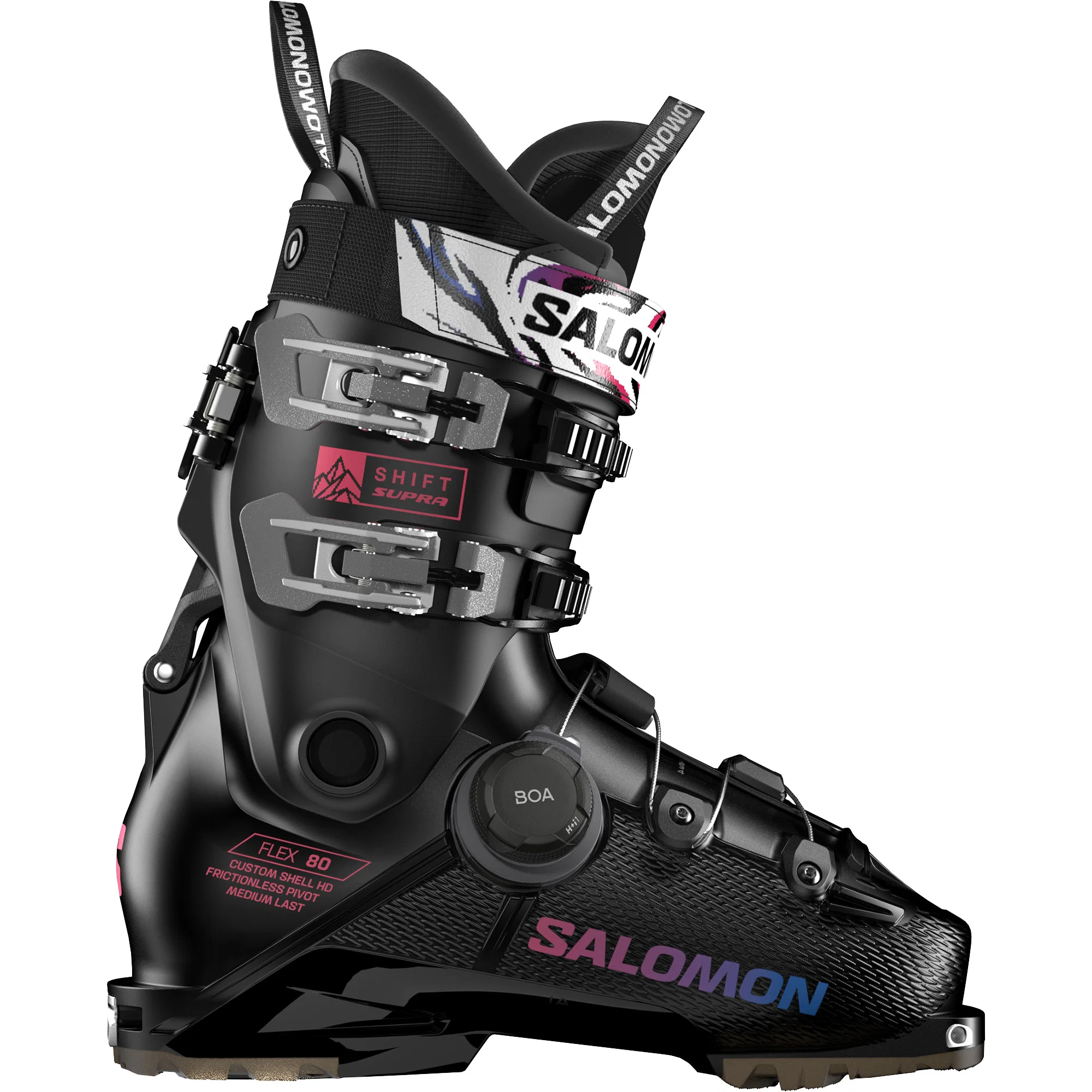 Salomon Shift Supra BOA 80 Freetouring Skischuhe Kinder Zwart