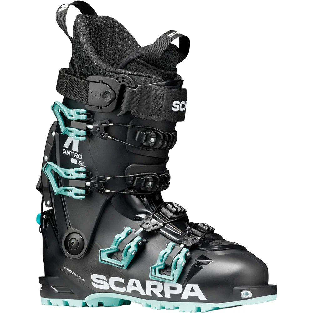 Foto 4 van Scarpa 4-Quattro SL WMN Hybrid Freetouring skischoenen dames black lagoon