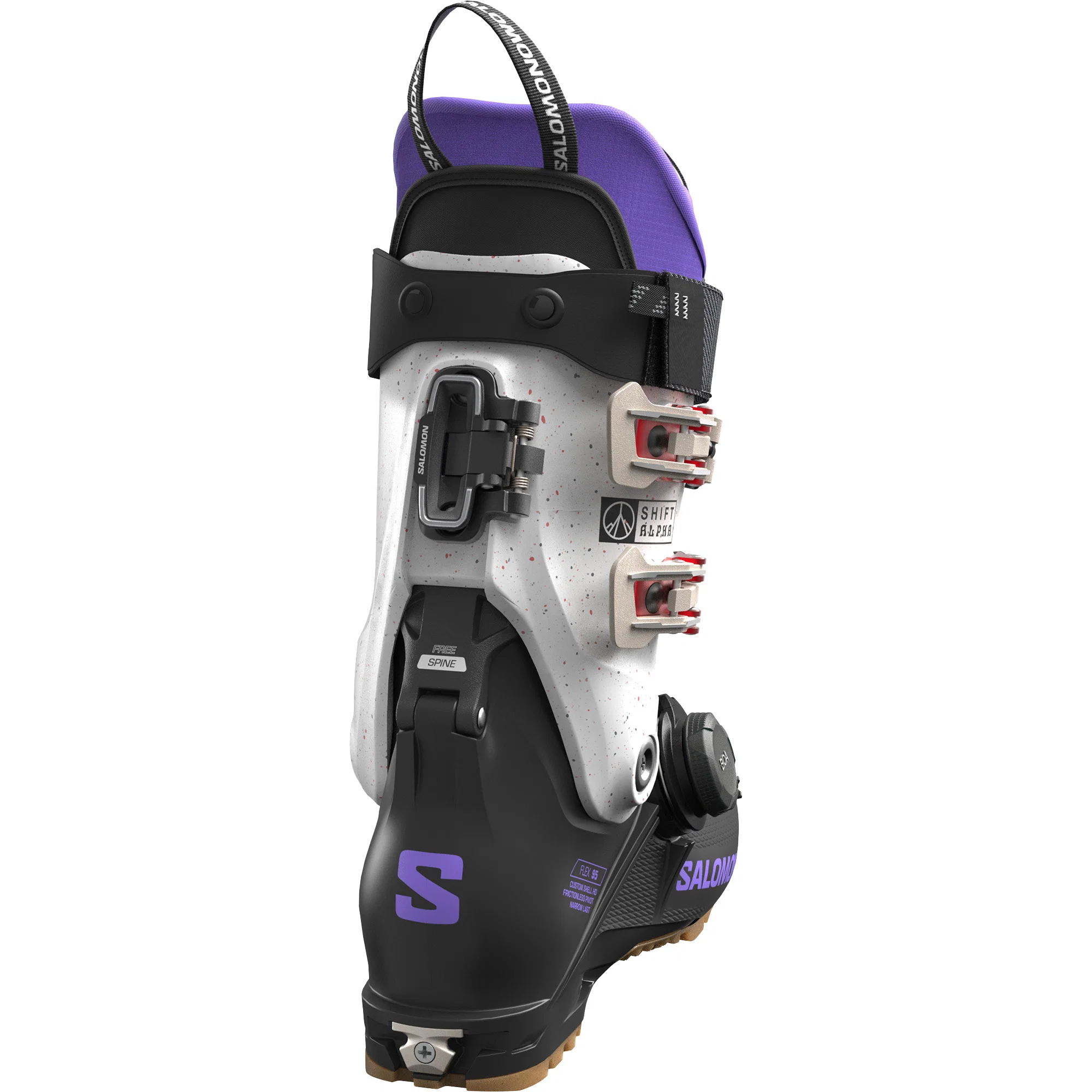 Foto 2 van Salomon Shift Alpha BOA 95 W GripWalk Freetouring Skischoenen Dames Zwart