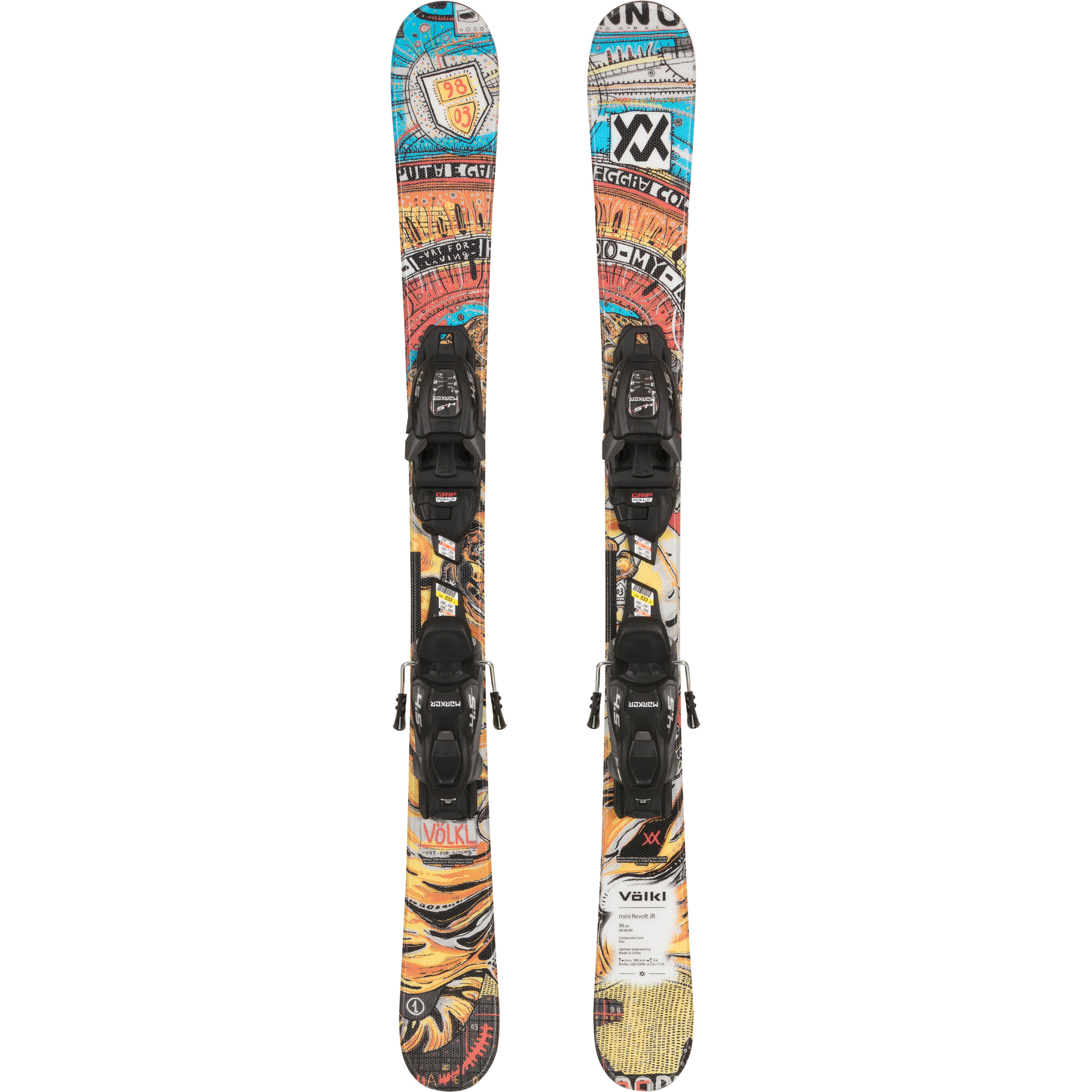 Völkl Mini Revolt + 4.5 Vmot kinder freerideski