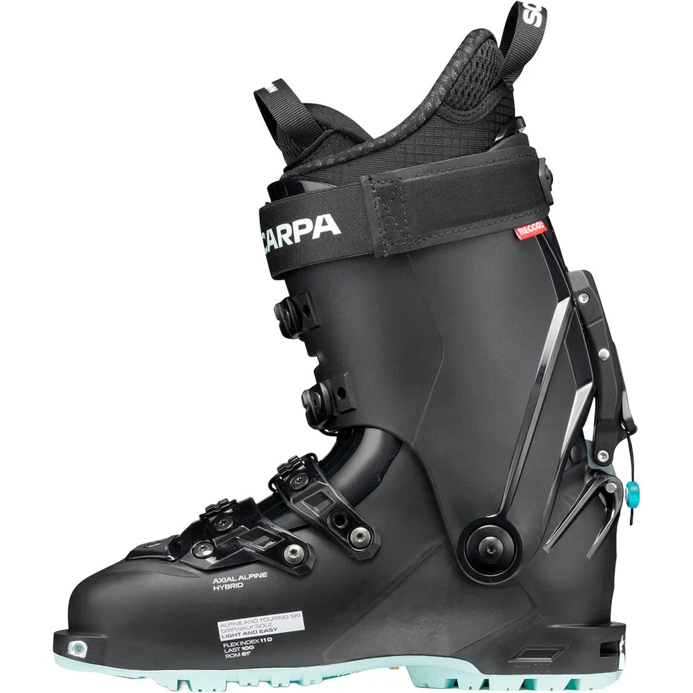 Foto 2 van Scarpa 4-Quattro SL WMN Hybrid Freetouring skischoenen dames black lagoon