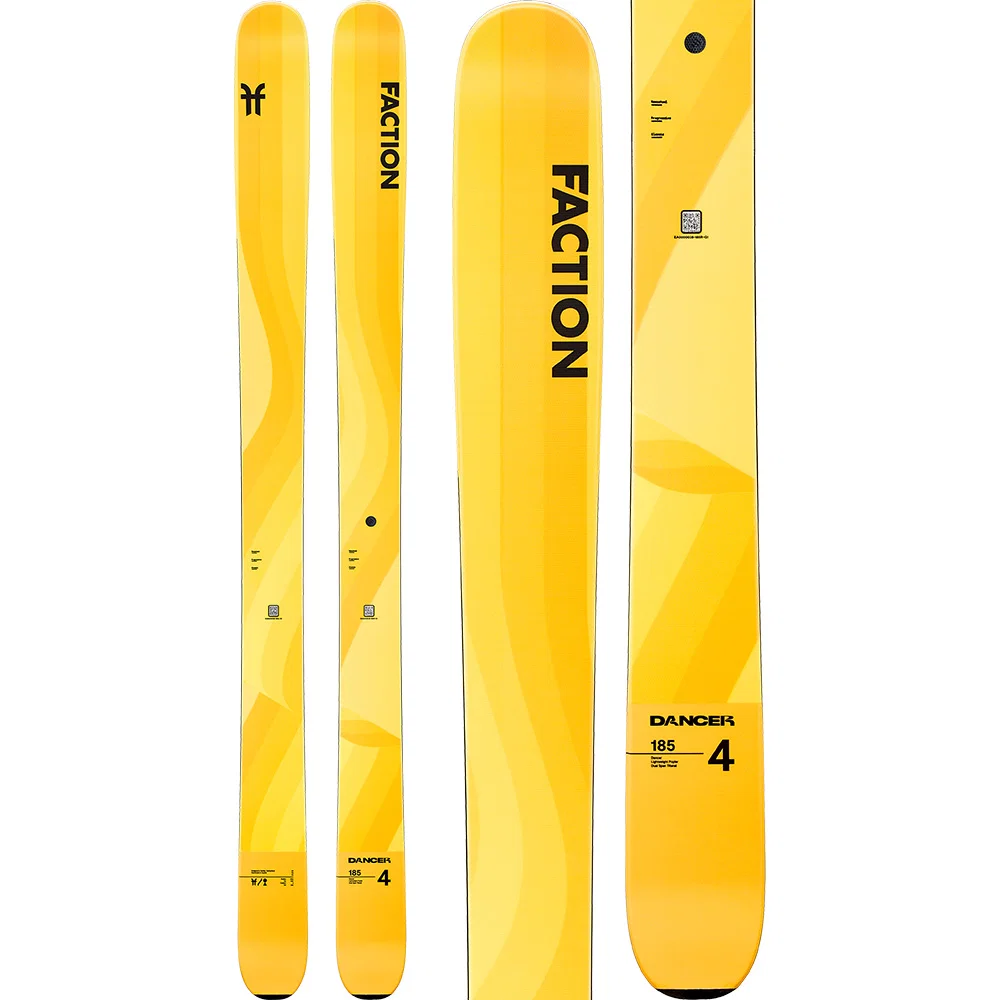 Faction Dancer 4 Freeski geel, collectie 2025/2026
