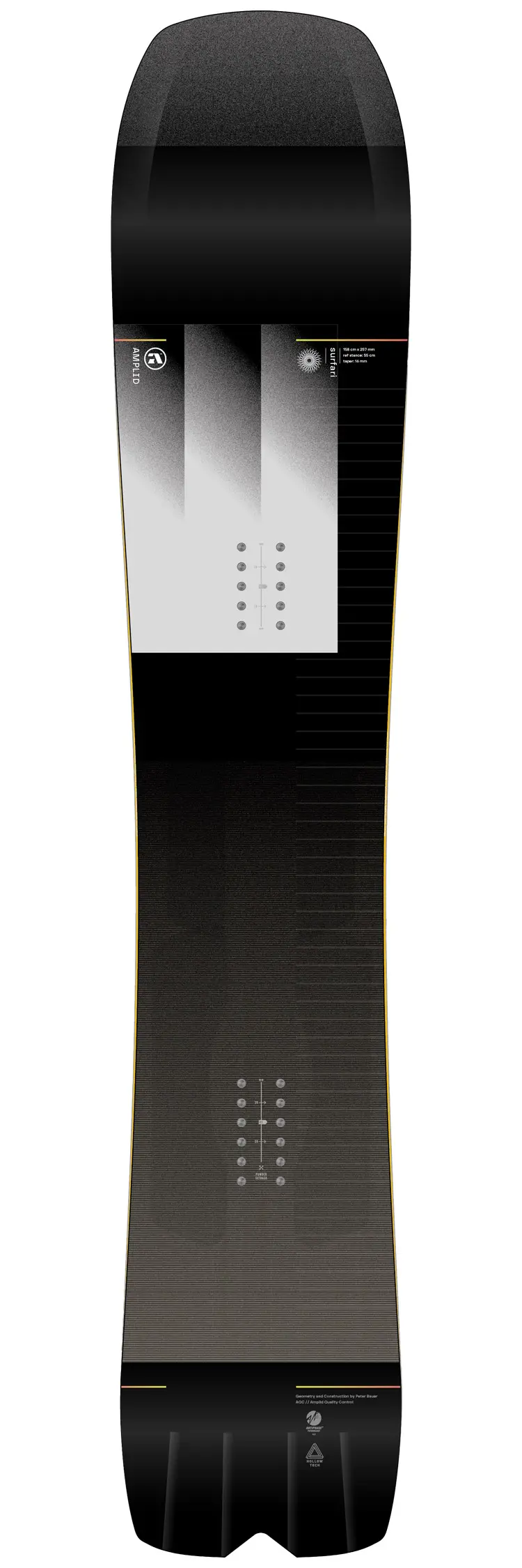 Amplid Surfari freeride snowboard voor gevorderde tot expert riders