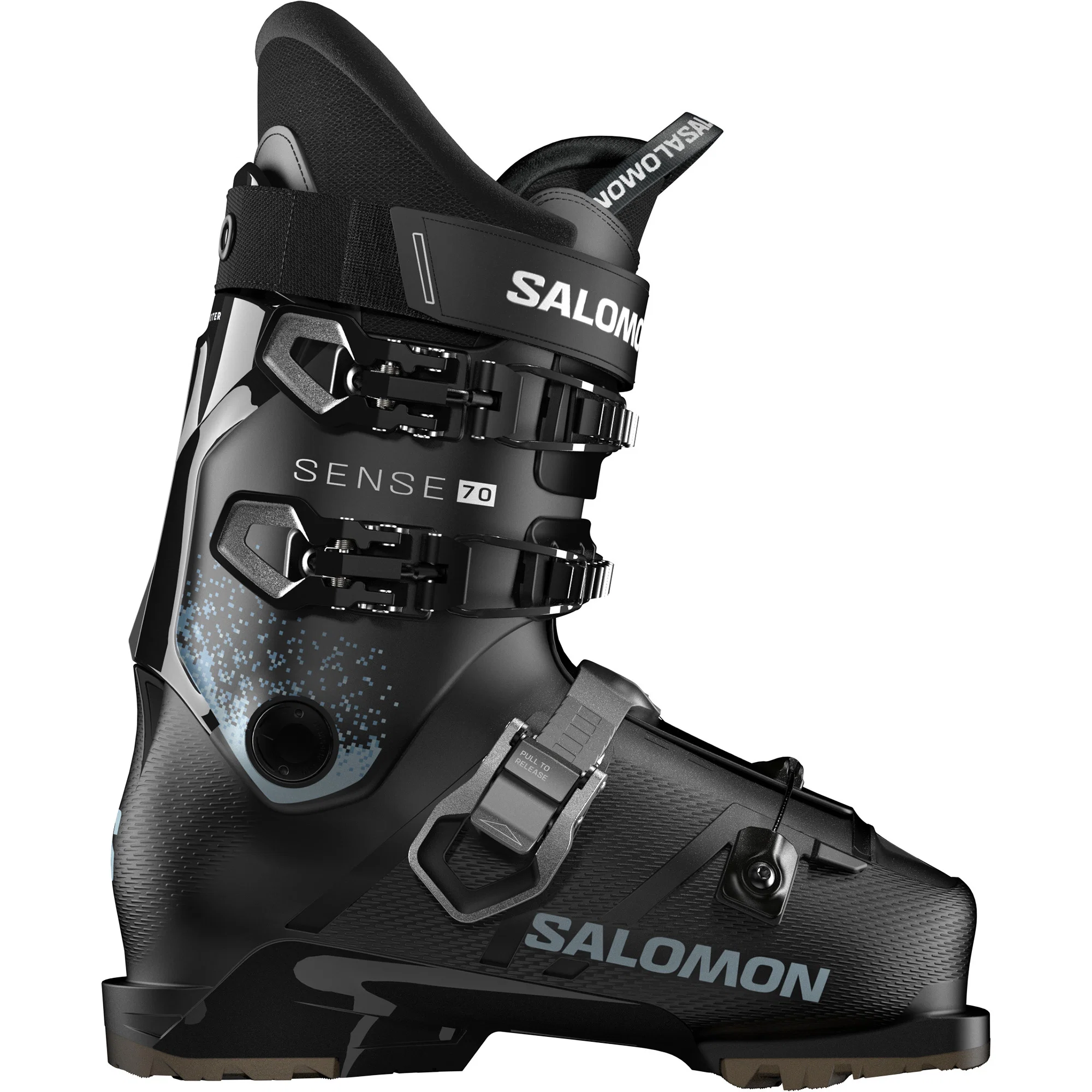 Salomon Sense 70 T Alpine skischoenen voor kinderen, zwart