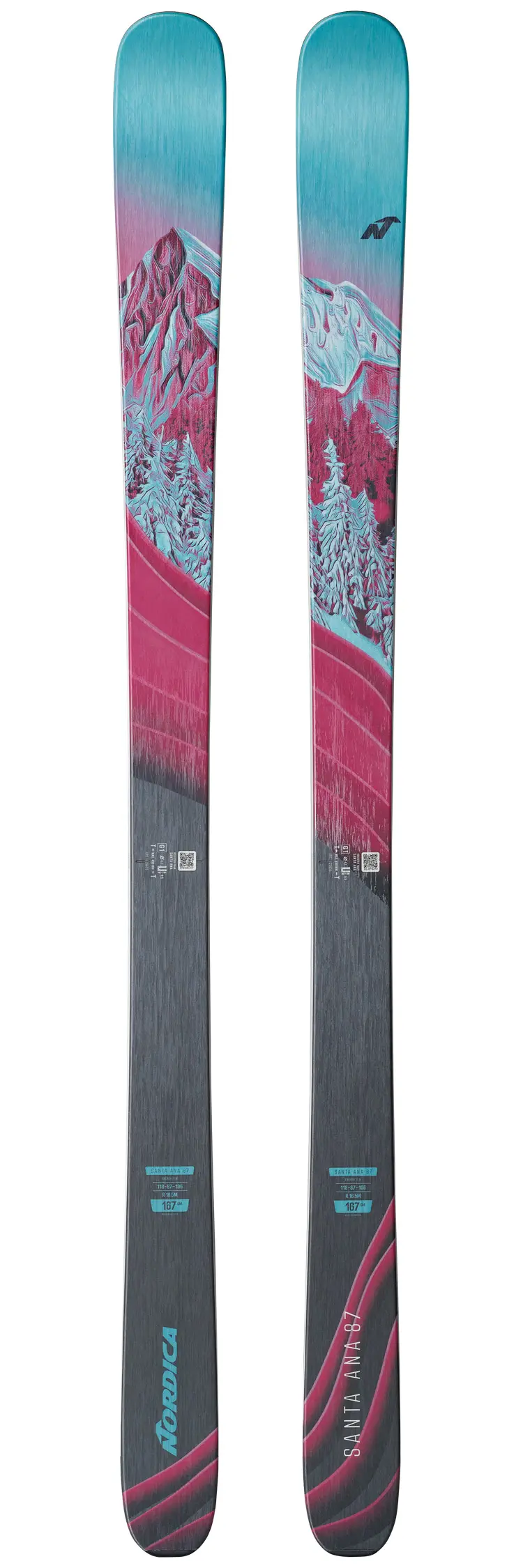 Nordica Santa Ana 87 all-mountain damesski's met bindingen