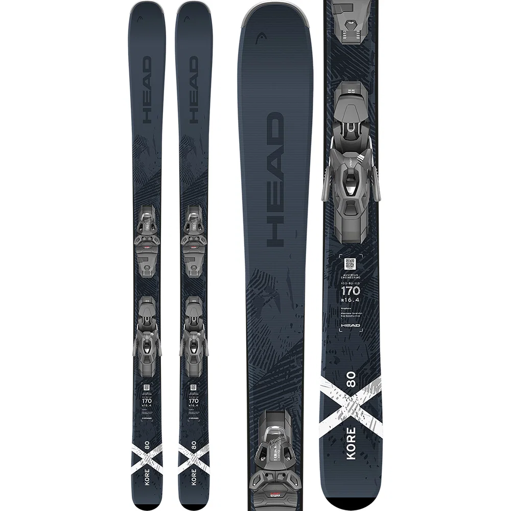 Head Kore X 80 wintersport ski met PRW 11 GripWalk binding
