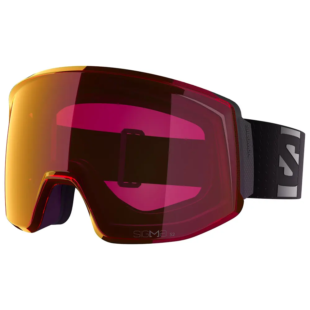 Salomon Skarn Prime Black Sigma Skibril - Poppy Red + Light Blue lenzen