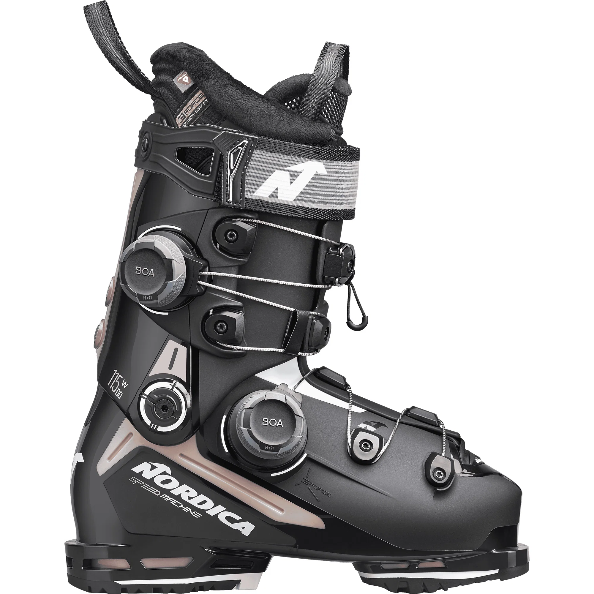 Nordica Speedmachine 3 115W BOA Dual Dial GripWalk alpine skischoenen dames zwart